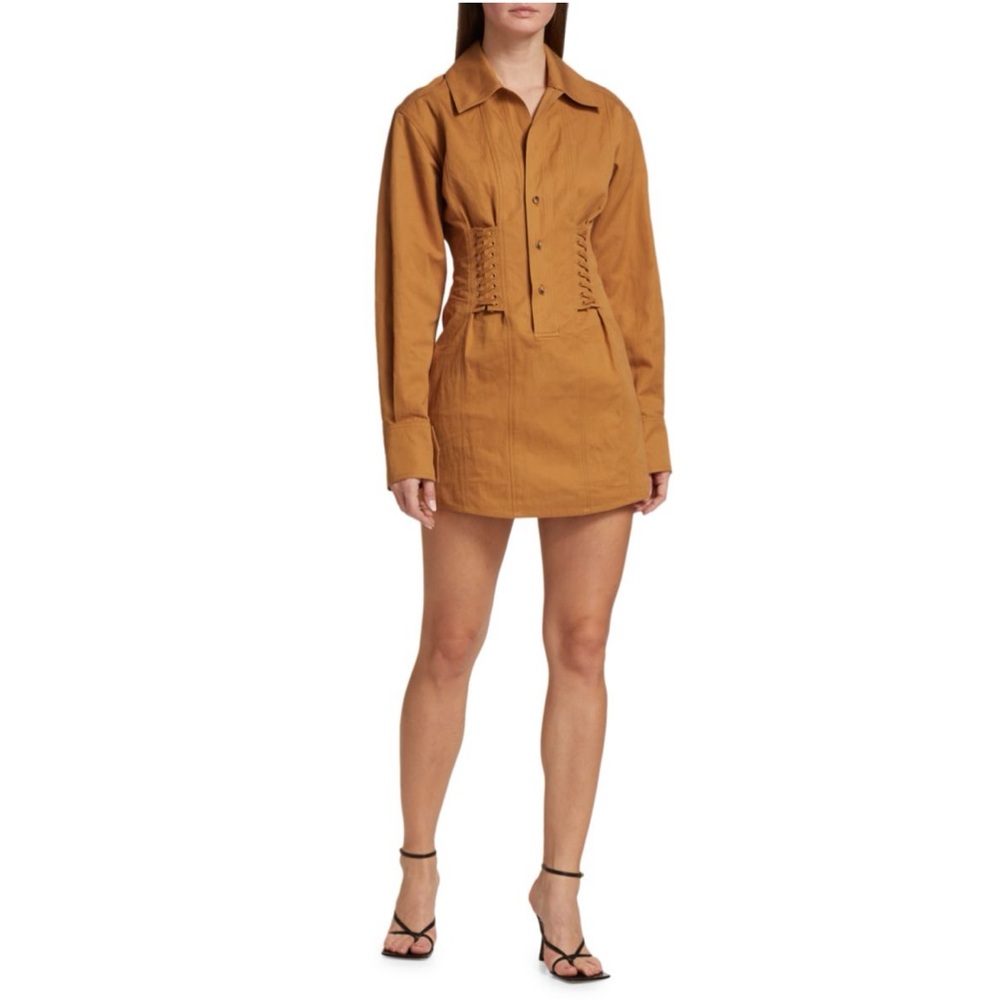 A.L.C. Paisley Mini Dress - Tan